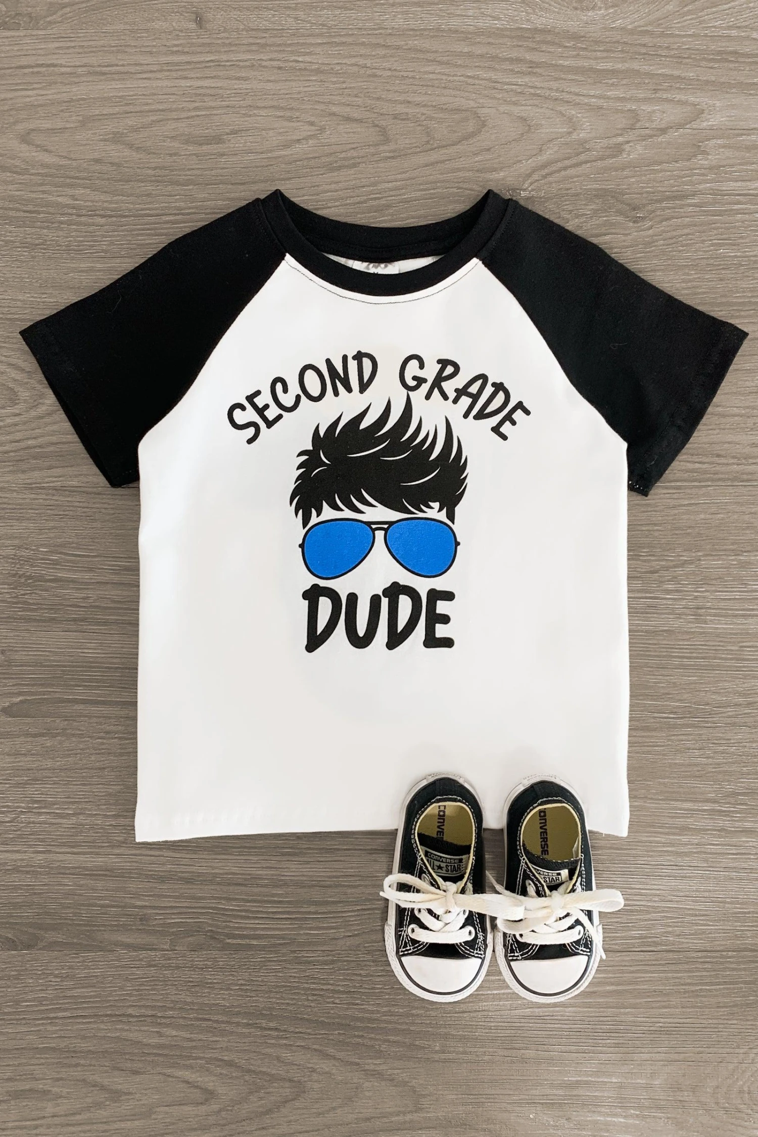 "Pre-K - 3rd Grade Dude" White & Black Top 7 "Pre-K - 3rd Grade Dude" White & Black Top - Image 5