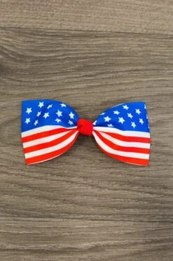 4" American Flag Bow
