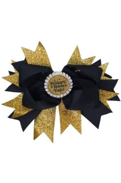 5" Happy New Year Bow