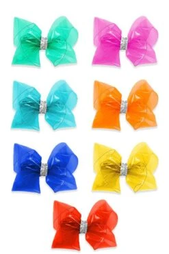 5" Plastic Hair Bows