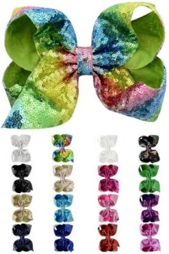 7" Jumbo Sequin Bows