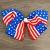 8" American Flag Bow