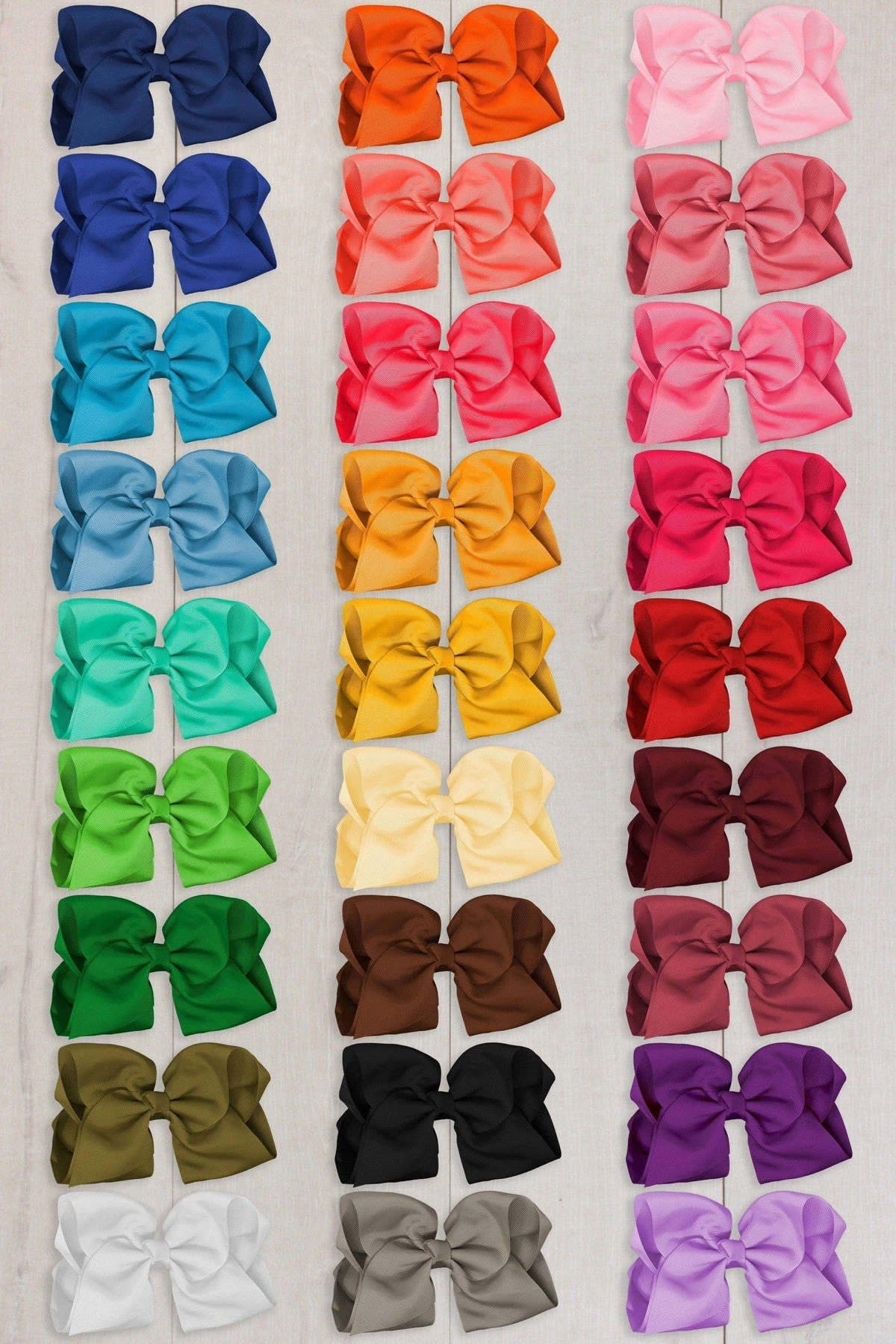 8" Solid Color Bows 4 8" Solid Color Bows - Image 2