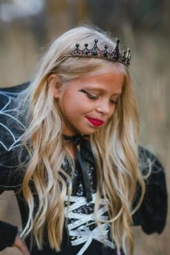 Black & Gold Vampire Queen Tiara -Children's boutique clothing BU2A0673