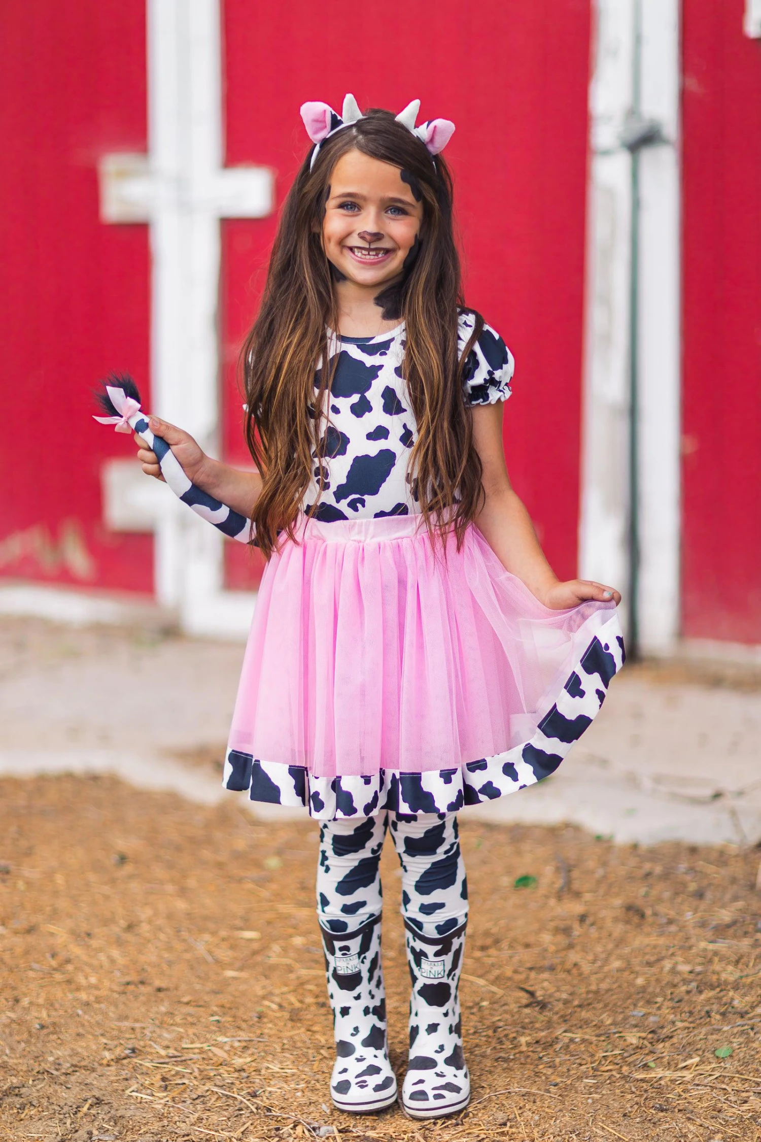 Pink Cow Costume - 5 Piece Set 7 Pink Cow Costume - 5 Piece Set - Image 5