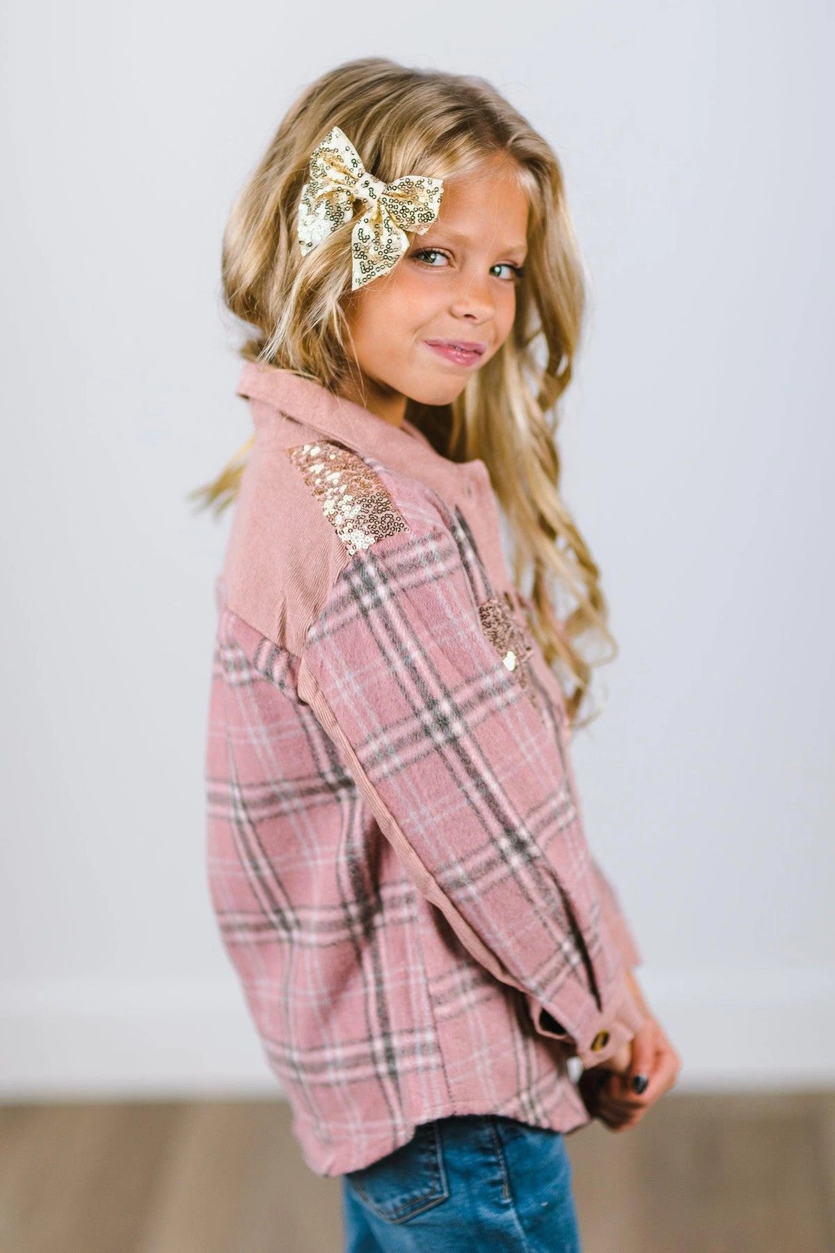 Pink & Gray Plaid Shacket 11 Pink & Gray Plaid Shacket - Image 9