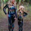 Mom & Me - Holographic Skeleton Costume Set -Children's boutique clothing BU2A1412