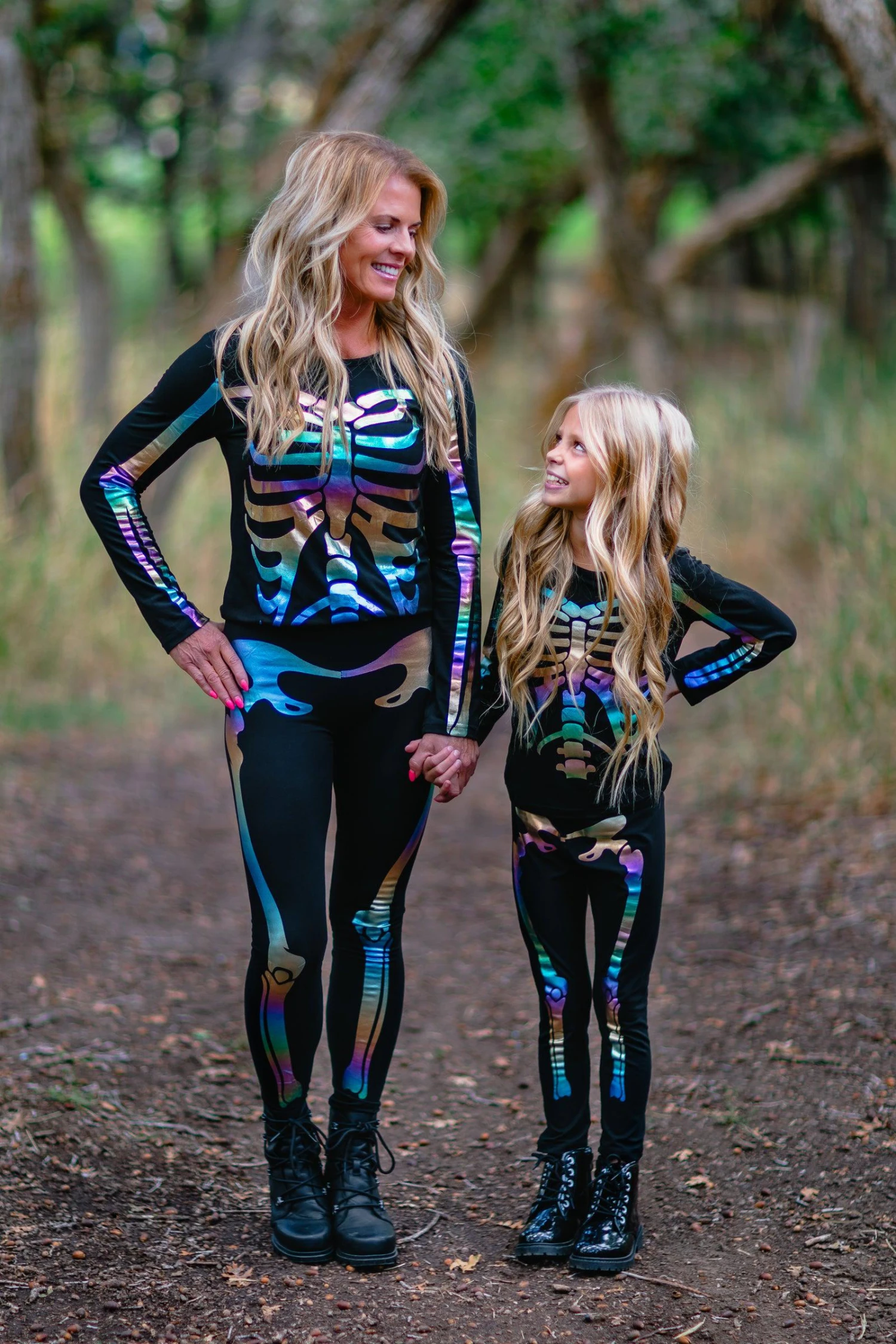 Mom & Me - Holographic Skeleton Costume Set 3 Mom & Me - Holographic Skeleton Costume Set