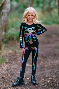 Mom & Me - Holographic Skeleton Costume Set 14 Mom & Me - Holographic Skeleton Costume Set -Children's boutique clothing BU2A1434