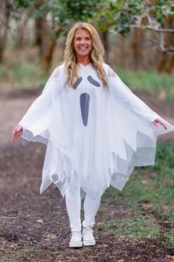 Mom & Me - White Ghost Costume Set 17 Mom & Me - White Ghost Costume Set -Children's boutique clothing BU2A1792