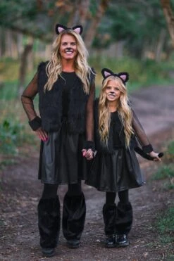 Mom & Me - Black Cat Costume Set -Children's boutique clothing BU2A2199