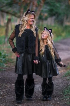 Mom & Me - Black Cat Costume Set -Children's boutique clothing BU2A2237 2