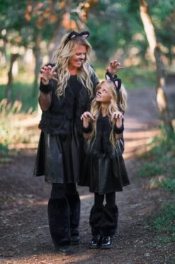 Mom & Me - Black Cat Costume Set -Children's boutique clothing BU2A2317