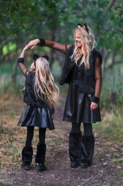 Mom & Me - Black Cat Costume Set -Children's boutique clothing BU2A2740