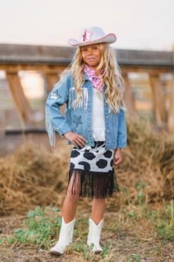 Cowgirl Costume - 3 Piece Set -Children's boutique clothing BU2A6745