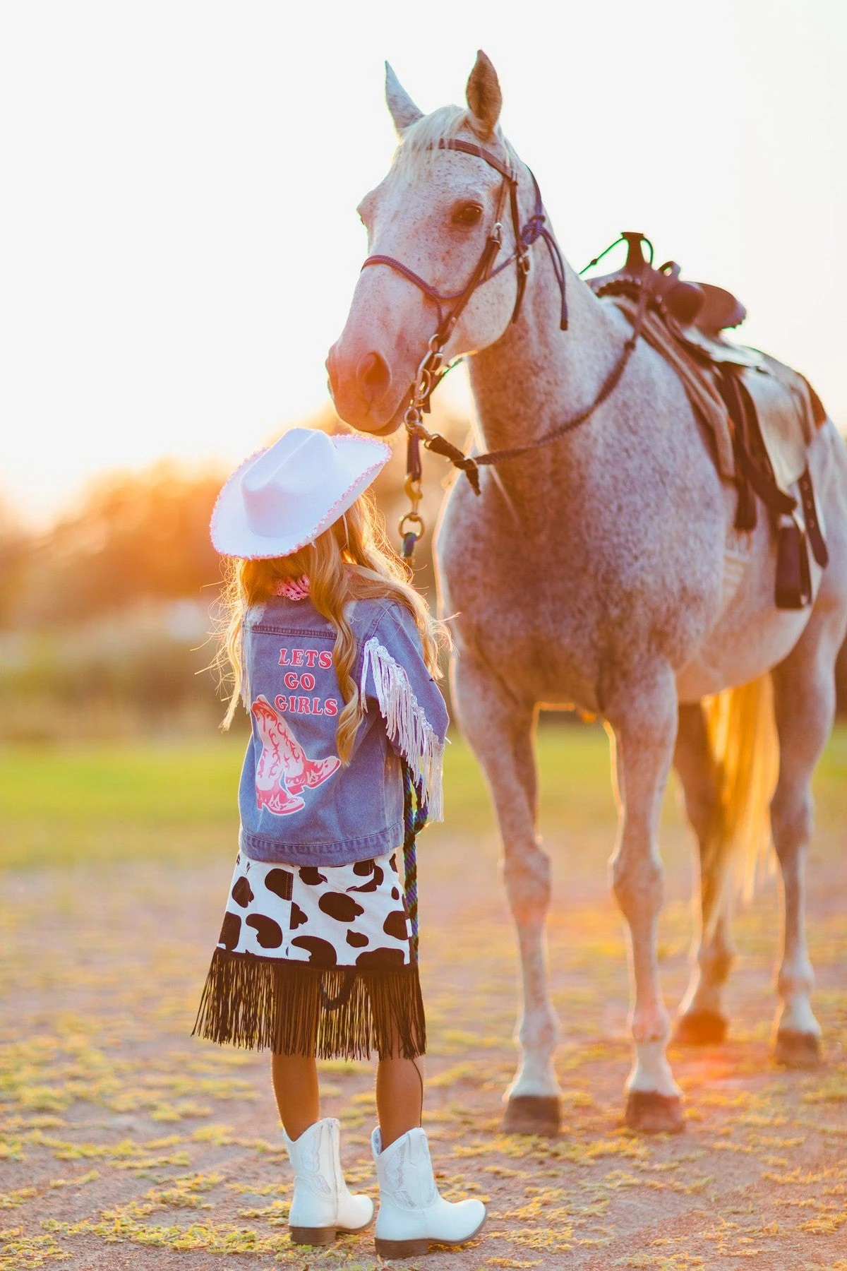 Cowgirl "Lets Go Girls" Silver Fringe Denim Jacket 19 Cowgirl "Lets Go Girls" Silver Fringe Denim Jacket - Image 17