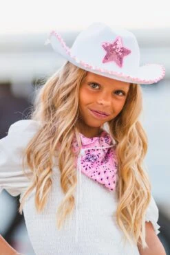 Sequin Star Cowgirl Hat -Children's boutique clothing BU2A8245