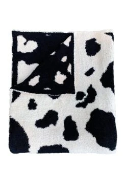 Cozy Throw Blankets -Children's boutique clothing Blankets Cow