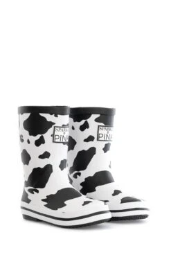 Sparkle In Pink Premium Patterned Boots -Children's boutique clothing Cow