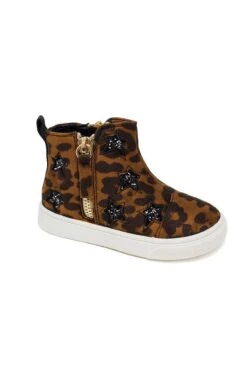 Patterned Sneaker Booties -Children's boutique clothing Fall Star Bootie d5696c18 6858 4329 ba88 dcf8ab2172a8