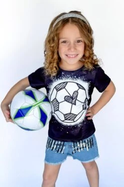 Soccer Sequin Denim Short Set -Children's boutique clothing FullSizeRender 3fab1ffb c245 4385 824e 36a3e4b622a5