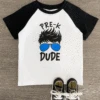 "Pre-K - 3rd Grade Dude" White & Black Top