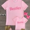 Mom & Me - "Besties" Pink Short Sleeve Top -Children's boutique clothing IMG 0174 1