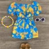 Blue & Marigold Romper -Children's boutique clothing IMG 0461 Edit