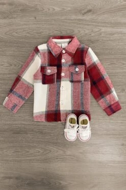 Burgundy Button Up Flannel