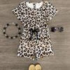 Gray Leopard Romper -Children's boutique clothing IMG 0965 Edit