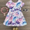 Pink & Purple Tropical Dinosaur Dress 1 Pink & Purple Tropical Dinosaur Dress -Children's boutique clothing IMG 1038 Edit