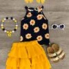 Sunflower Tiered Ruffle Skirt Set 1 Sunflower Tiered Ruffle Skirt Set -Children's boutique clothing IMG 1553 Edit