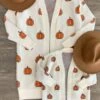 Mom & Me - Cozy Cream Pumpkin Cardigan 1 Mom & Me - Cozy Cream Pumpkin Cardigan -Children's boutique clothing IMG 1782 Edit