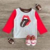 Vintage Lips Football Top - Gender Neutral!