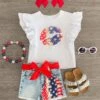 American Kiss Ruffle Denim Short Set -Children's boutique clothing IMG 2575 Edit db22a5fc 42b5 4b1a 9df6 91c814e6e251