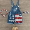 Stars & Stripes Sequin Denim Overalls 1 Stars & Stripes Sequin Denim Overalls -Children's boutique clothing IMG 2711 Edit