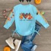 "Peace, Love, Thanksgiving" Blue Long Sleeve Top -Children's boutique clothing IMG 2806 Edit 43c38402 6a11 4fbc 86a1 a62c207d1a9b