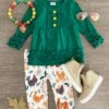 Green Chicken Ruffle Legging Set -Children's boutique clothing IMG 2809 Edit 5100237f c39e 40ed a21f 3b8e29e62b71