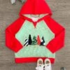 Green & Red Patterned Tree Hooded Long Sleeve Top -Children's boutique clothing IMG 2902copy Edit