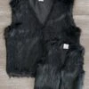Mom & Me - Fuzzy Black Vest