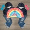 BFF Black & Rainbow Tie Dye Hoodie -Children's boutique clothing IMG 3359 Edit