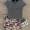 Black Striped Camo Short Set -Children's boutique clothing IMG 3385 Edit 2