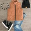 Brown Zip-Up Vest 2 Brown Zip-Up Vest -Children's boutique clothing IMG 3621 Edit