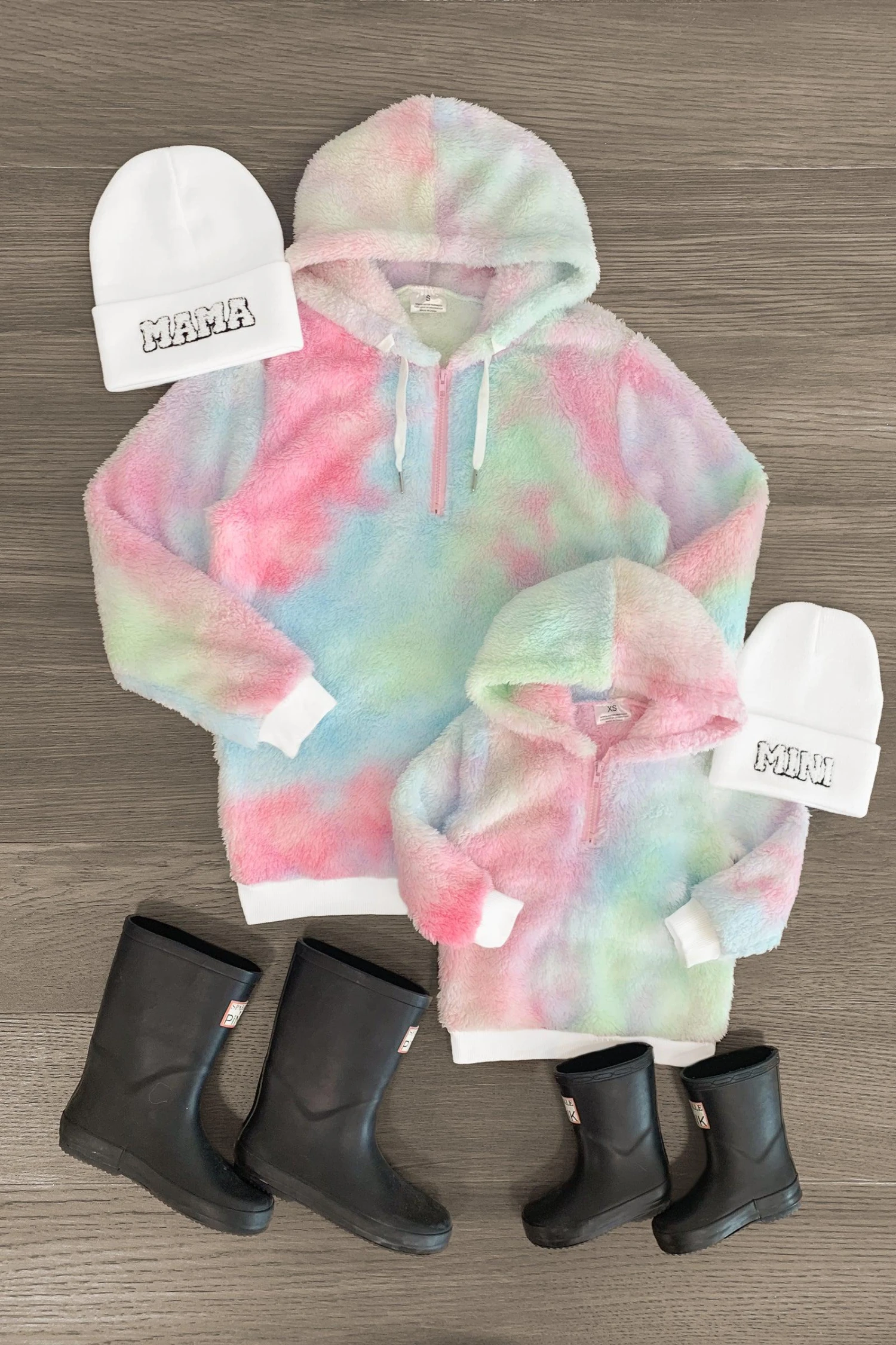 Mom & Me - Pastel Sherpa Hoodie 3 Mom & Me - Pastel Sherpa Hoodie
