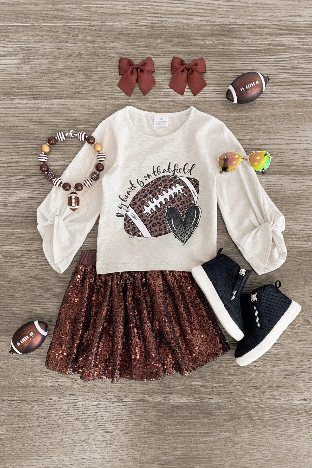 "My Heart Is On That Field" Sequin Skirt Set 3 "My Heart Is On That Field" Sequin Skirt Set