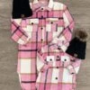 Mom & Me - Pink Plaid Long Flannel Shacket -Children's boutique clothing IMG 4093 Edit