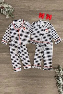 Plaid Santa Pajamas - Boy & Girl