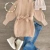 Tan Cardigan Sweater