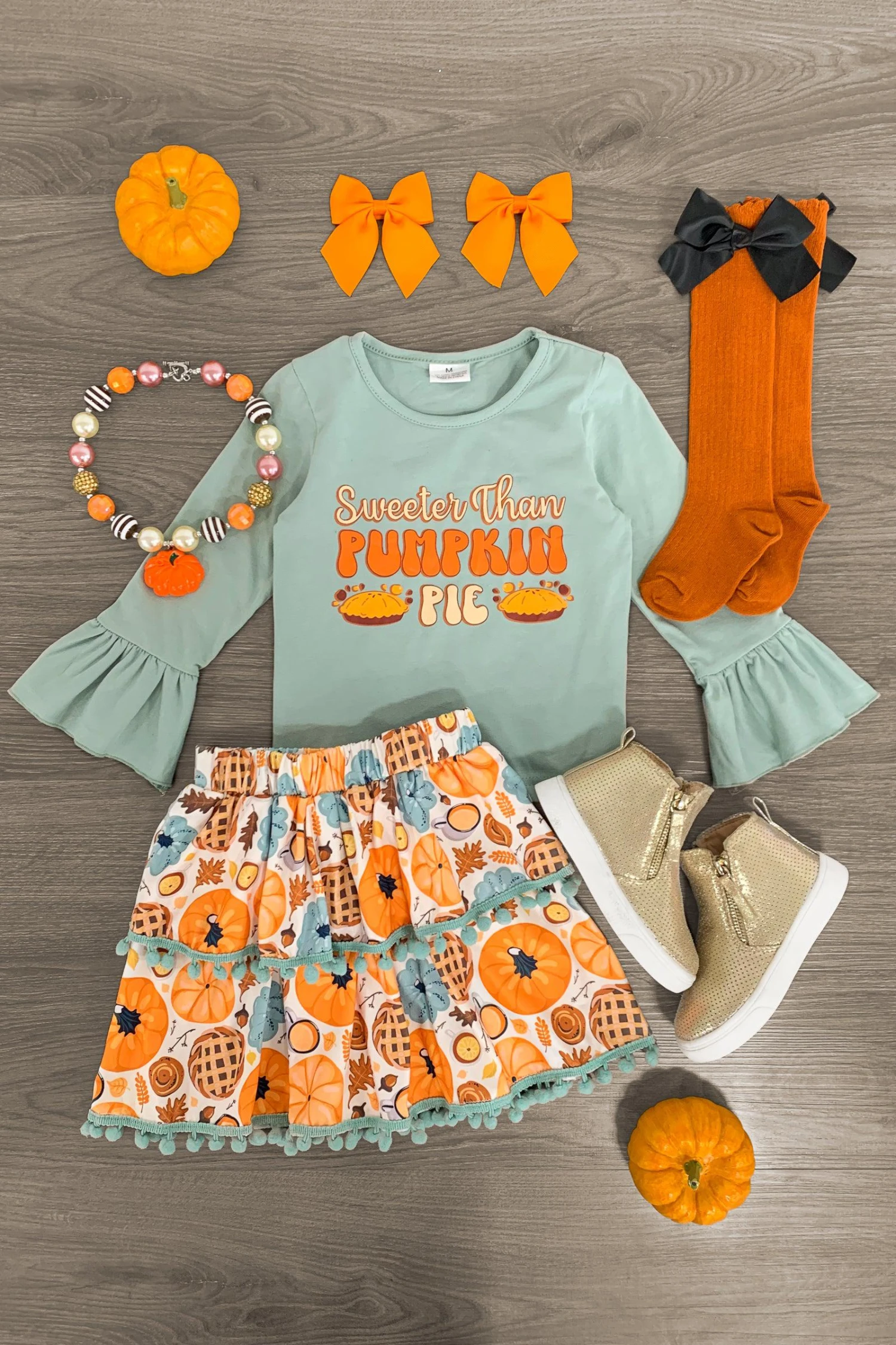 "Sweeter Than Pumpkin Pie" Pom Pom Skirt Set 3 "Sweeter Than Pumpkin Pie" Pom Pom Skirt Set