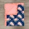 Rose Floral Minky Blanket 1 Rose Floral Minky Blanket -Children's boutique clothing IMG 4419 Edit